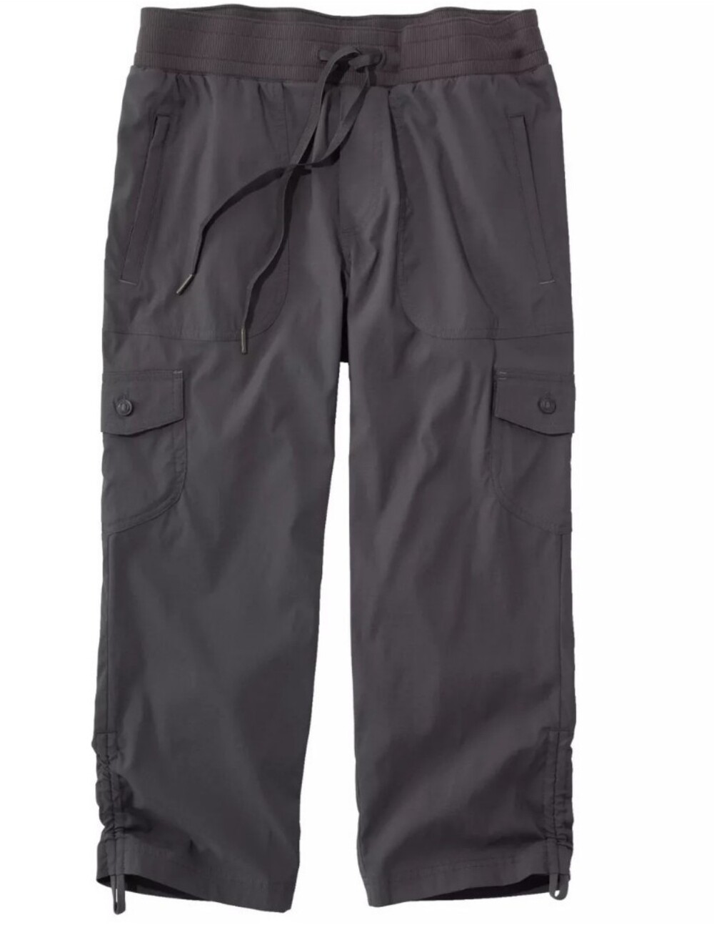 LL BEAN Vista Camp Capri Crop pants #504880 Granite Womens Plus Size 2X